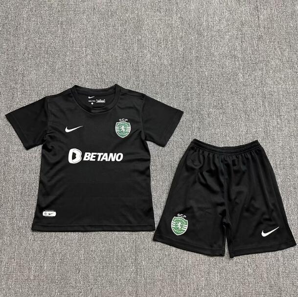 Sporting Lisbon 2023/24 Fourth Kids Soccer Jersey Kit Shirt + Shorts