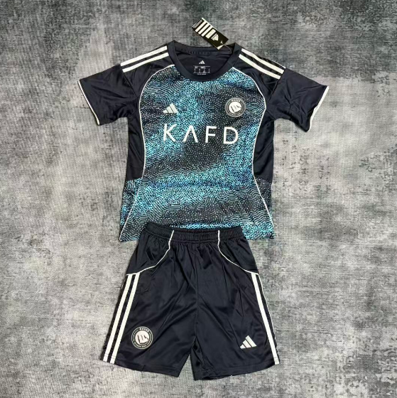 AL-NASSR 2025/26 Away Kids Soccer Jersey Kit Children Shirt + Shorts