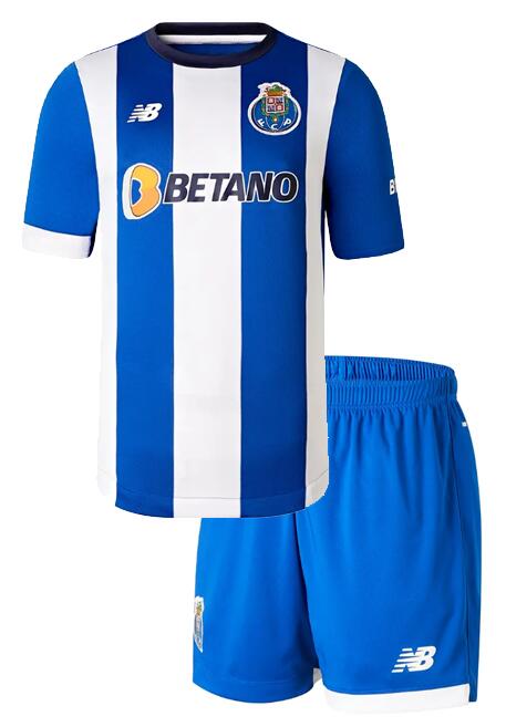 FC Porto 2023/24 Home Kids Soccer Jersey Kit Shirt + Shorts