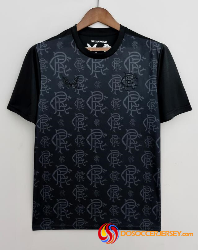 Rangers 2022/23 All Black Special Shirt Soccer Jersey