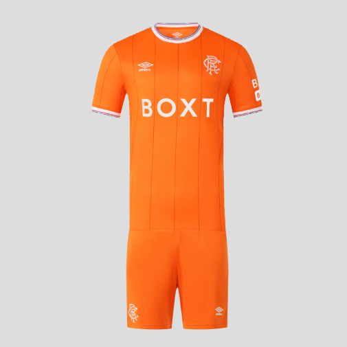 Glasgow Rangers 2025/26 Fourth Kids Soccer Jersey Kit Children Shirt + Shorts