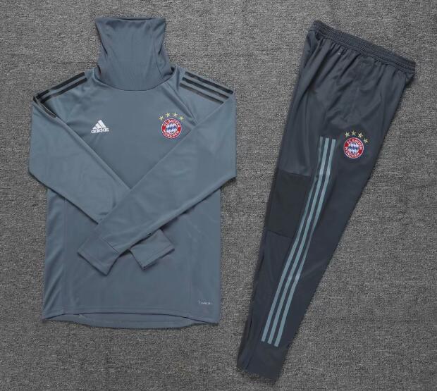Bayern Munich 2018/19 Grey Champions League Training Suit (Sweat Shirt+Trouser)