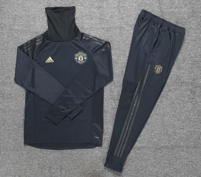 Manchester United 2018/19 Grey Champions League Training Suit (Sweat Shirt+Trouser)