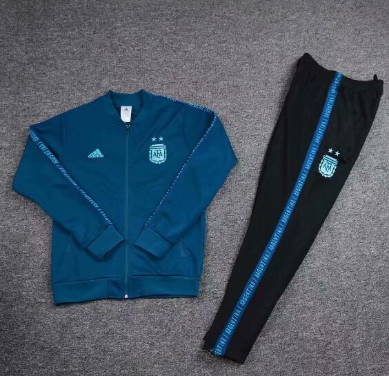 Argentina 2019 Black Braid Training Suit (Jacket+Trouser)