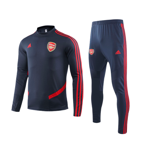 19/20 Arsenal Navy O-Neck Sweat Shirt Kit(Top+Trouser)