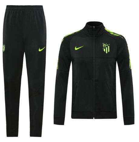 Atletico Madrid 2020/21 Black Training Suits (Jacket+Trouser)
