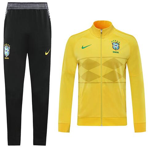 Brazil 2020/21 Yellow Training Suit (Jacket+Trouser)