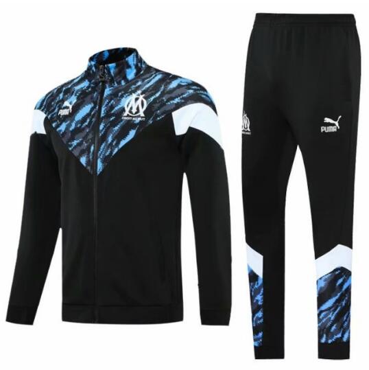 Marseilles 2021/22 Black Training Suit (Jacket+Trouser)