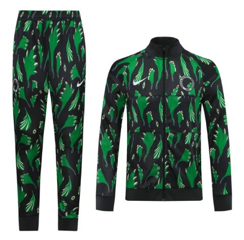 Nigeria 2020/21 Green Black Training Suits (Jacket+Trousers)