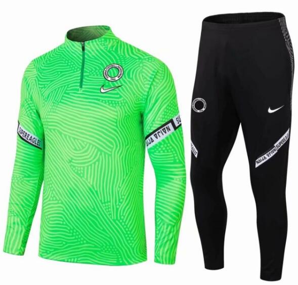 Nigeria 2020/21 Green Training Suits (Sweatshirt+Trousers)
