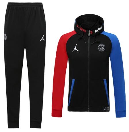 PSG Jordan 2020/21 Black Training Suits (Hoodie Jacket+Trousers)