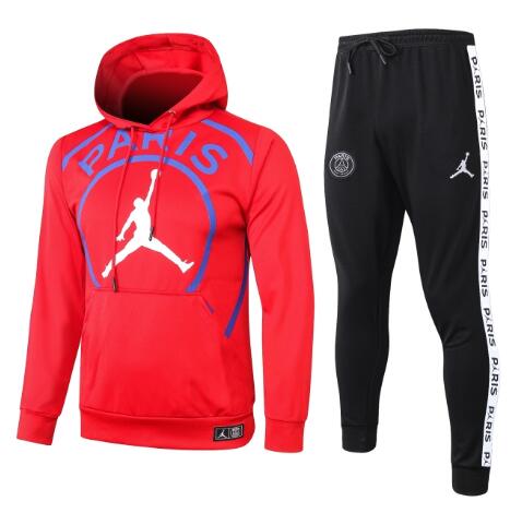 PSG Jordan 2020/21 Red Training Suits (Hoodie Shirt+Trousers)