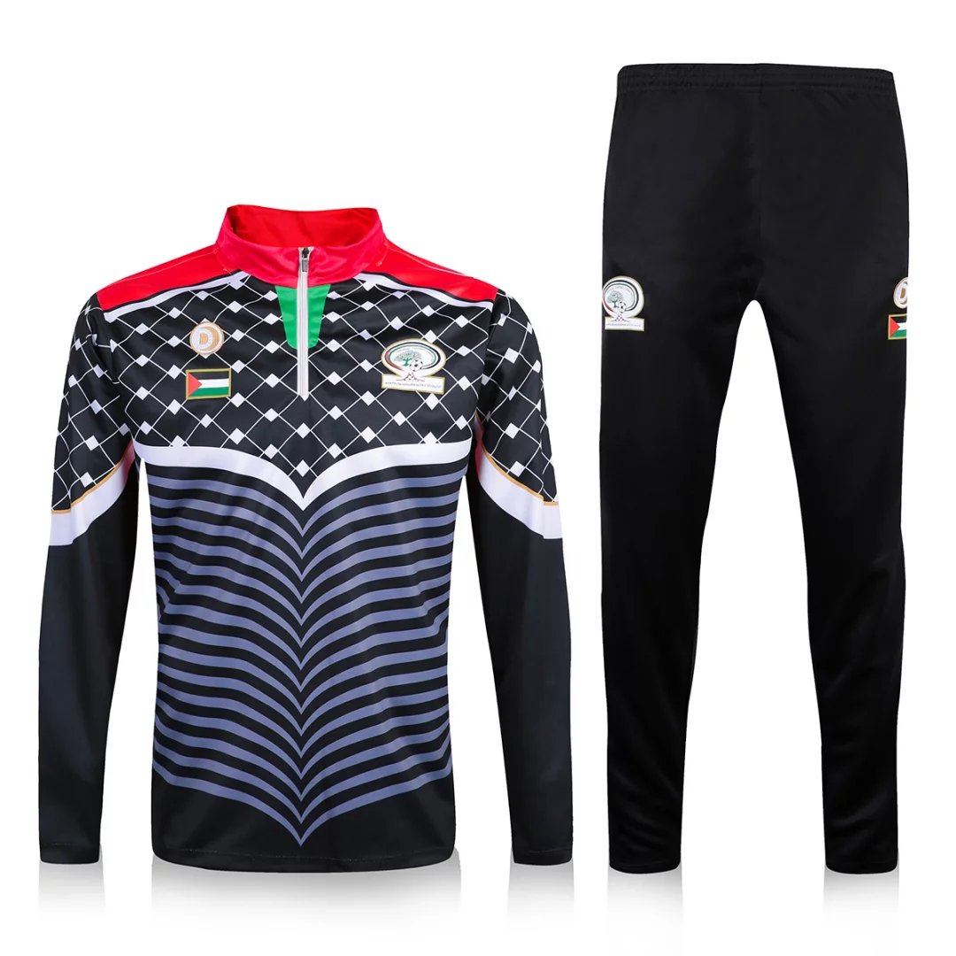 Palestine 2016/17 Black Training Suit (Shirt+Trouser)