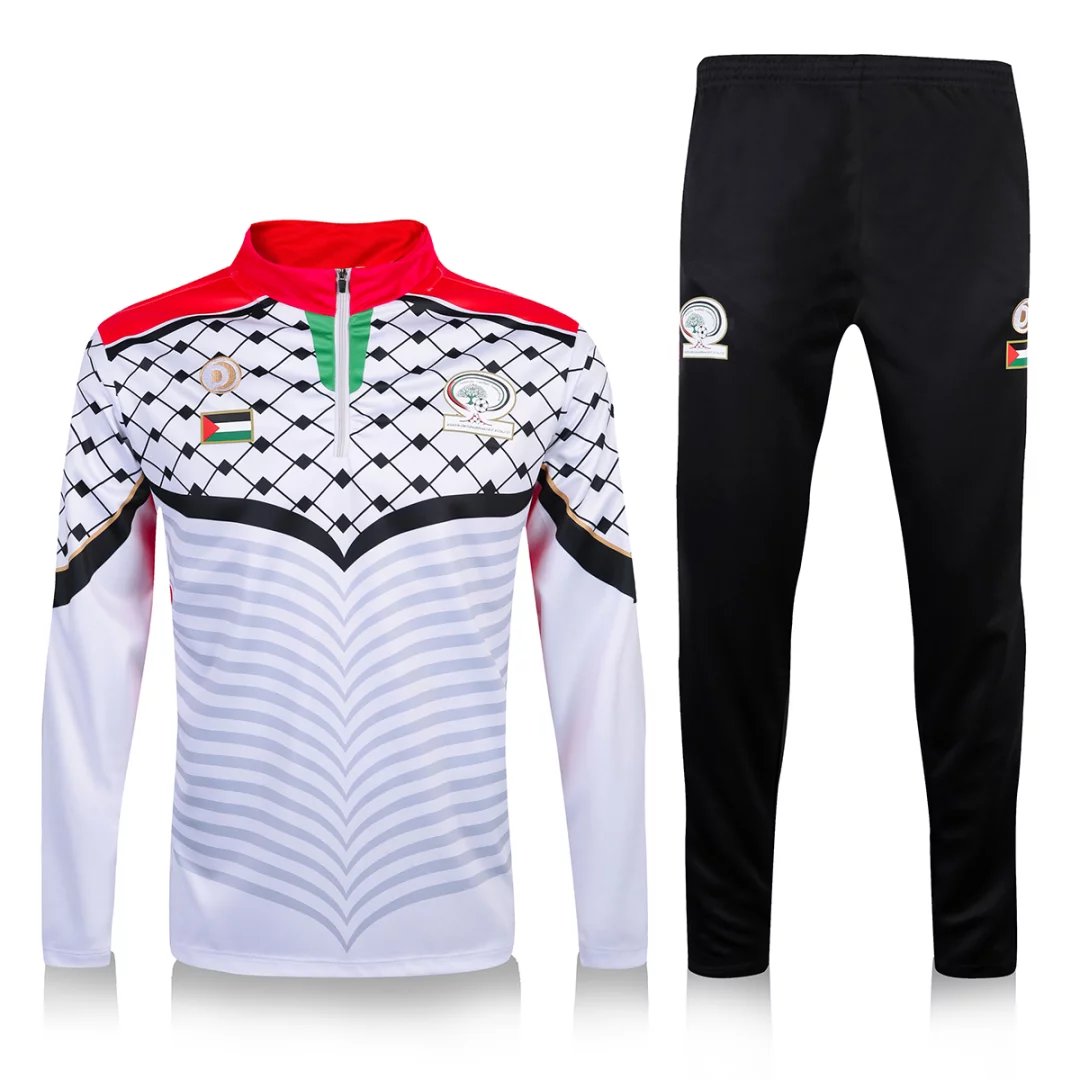 Palestine 2016/17 White Training Suit (Shirt+Trouser)