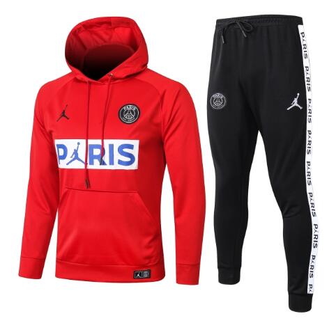 Paris 2020/21 Red Training Suits (Hoodie Shirt+Trousers)