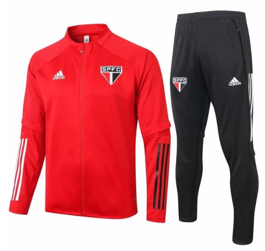 Sao Paulo 2020/21 Red Training Suits (Jacket+Trousers)