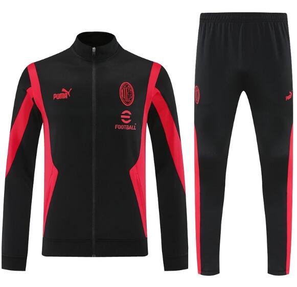 AC Milan 2025/26 Black Red Training Suit (Jacket+Trouser)