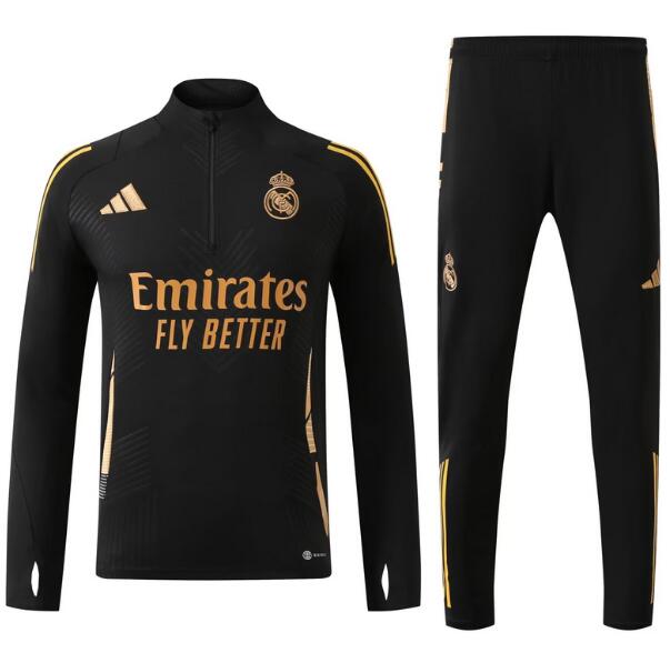 Arsenal 2024/25 Black Training Suit (Sweatshirt+Trouser)