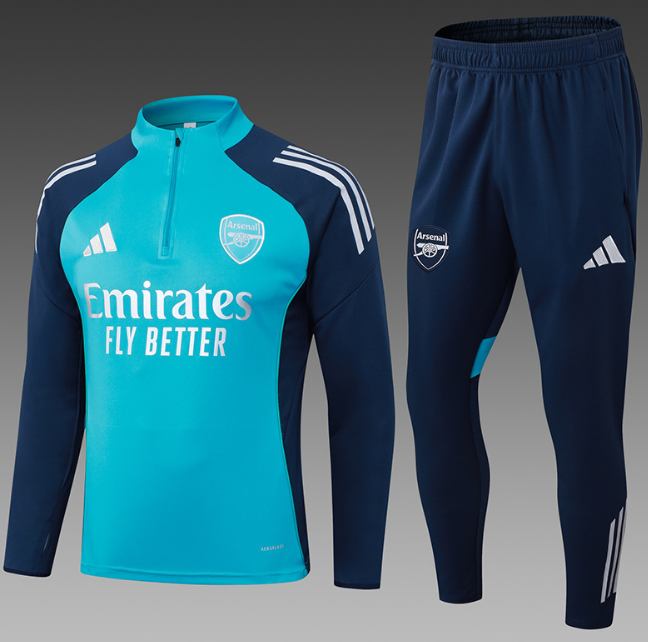 Arsenal 2025/26 Blue Navy Training Suit (Sweatshirt+Trouser)