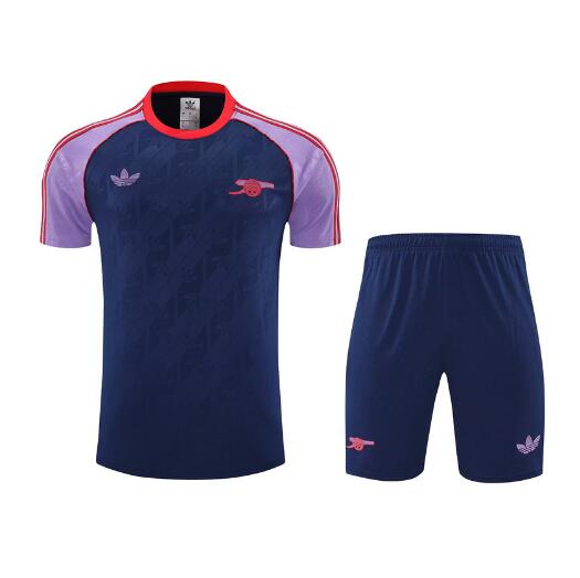 Arsenal 2025/26 Navy Training Uniforms (Shirt+Shorts)
