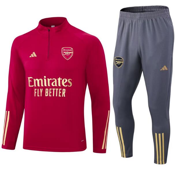 Arsenal 2023/24 Red Training Suit (Sweatshirt+Trouser)