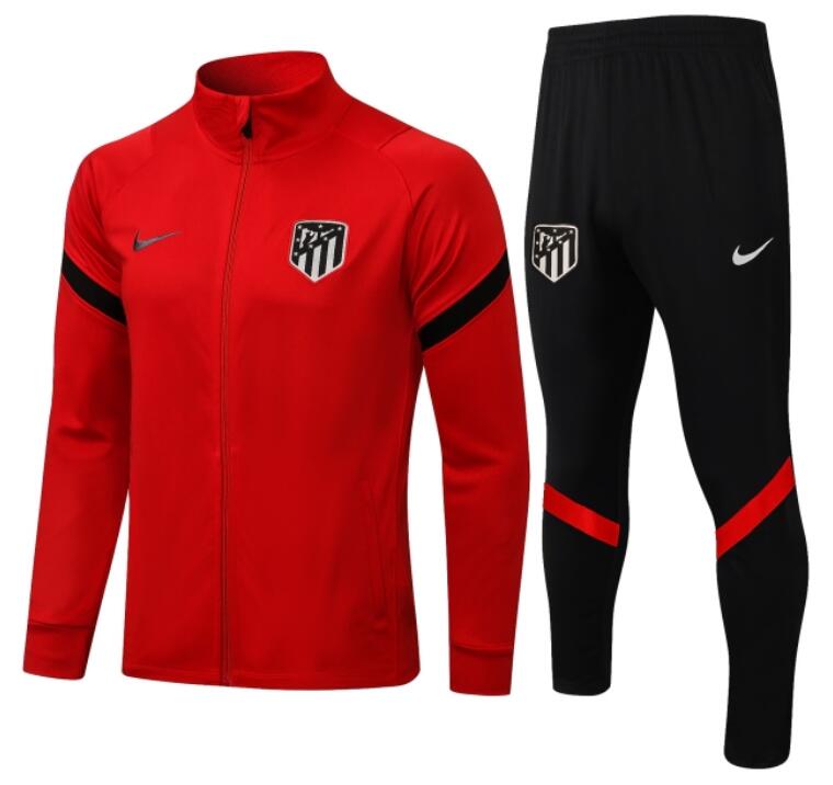 Atletico Madrid 2021/22 Red Training Suit (Jacket+Trouser)