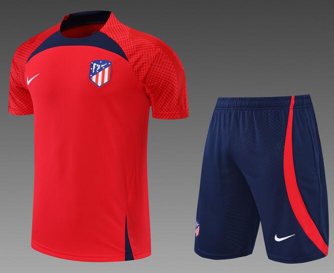 Atletico Madrid 2022/23 Red Training Uniforms (Shirt+Shorts)