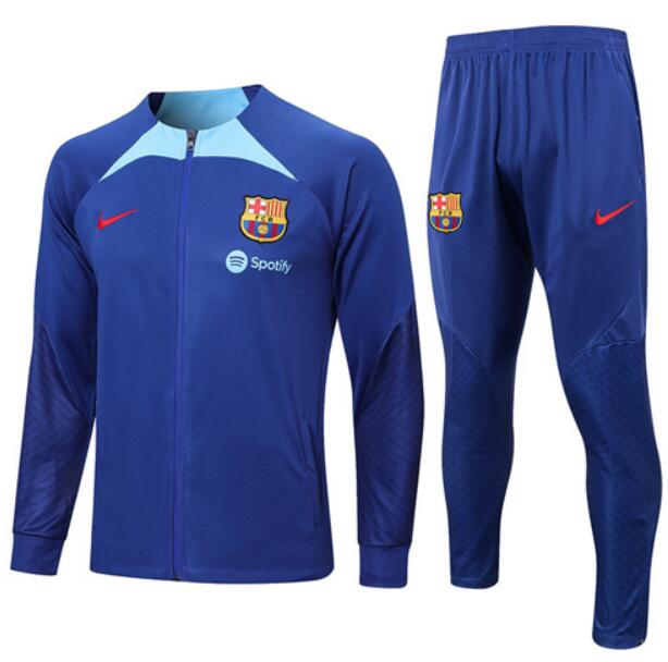 Barcelona 2022/23 Dark Blue Training Suit (Jacket+Trouser)