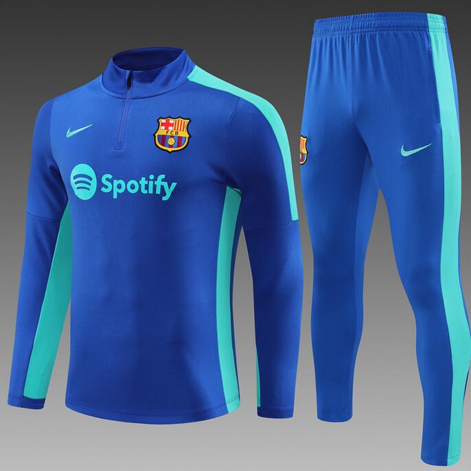 Barcelona 2023/24 Blue Training Suit (Sweatshirt+Trouser)