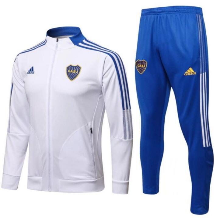 Boca Junior 2021/22 White Training Suits (Jacket+Trousers)