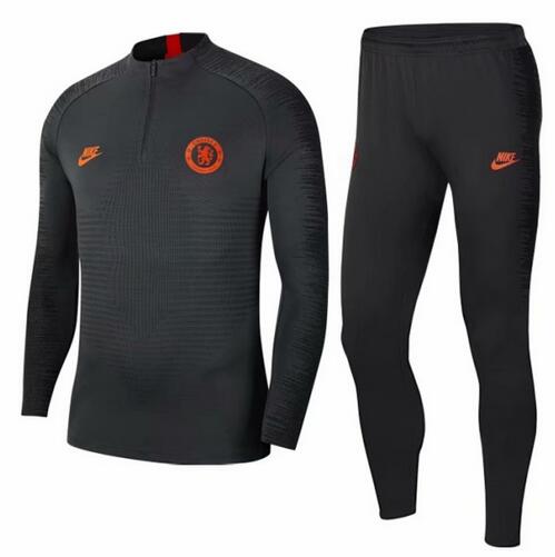 Chelsea 2019/2020 Black Training Suit (Sweatshirt+Trouser)