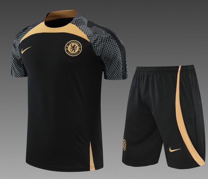 Chelsea 2022/23 Black Training Uniforms (Shirt+Shorts)