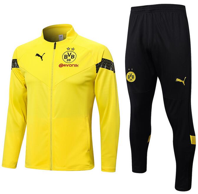 Dortmund 2022/23 Yellow Black Training Suit (Jacket+Trouser)