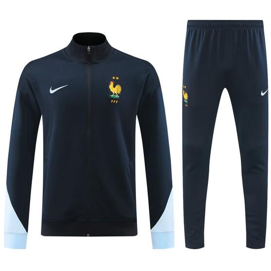 France 2024 Euro Cup Royal Blue Training Suits (Jakcet+Trousers)