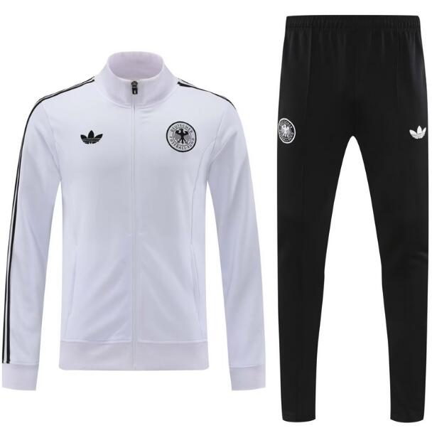 Germany 2024 Euro Cup White Training Suits (Jacket+Trousers)