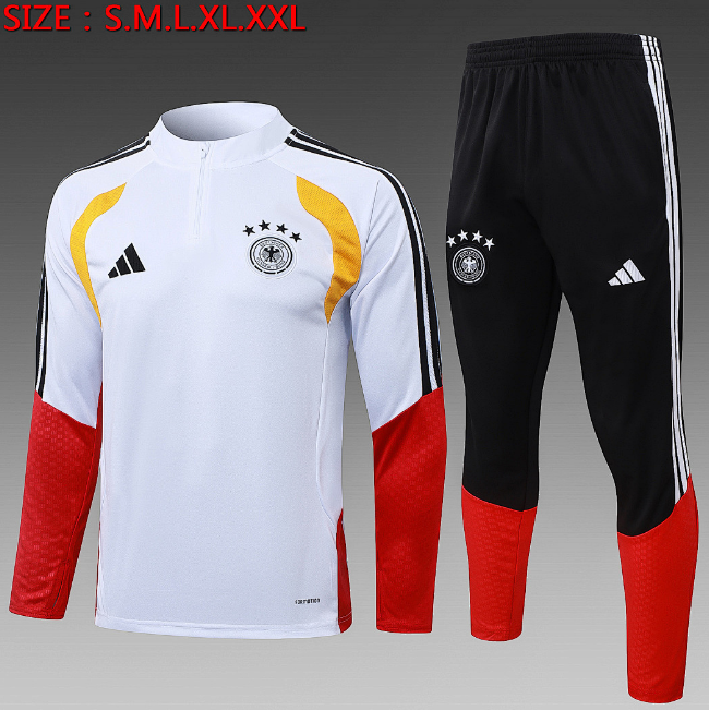 Germany 2026/27 White Training Suits (Sweatshirt+Trousers)