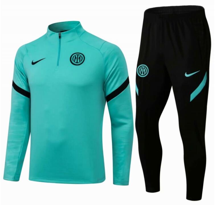 Inter Milan 2021/22 Green Training Suit (Sweatshirt+Trouser)