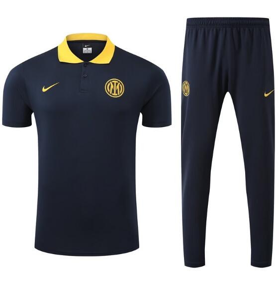 Inter Milan 2025/26 Navy Polo Suit (Shirt+Trouser)
