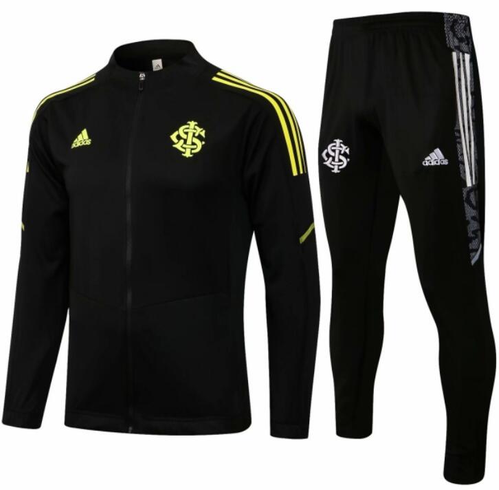 Internacional 2021/22 Black Training Suit (Jacket+Trouser)