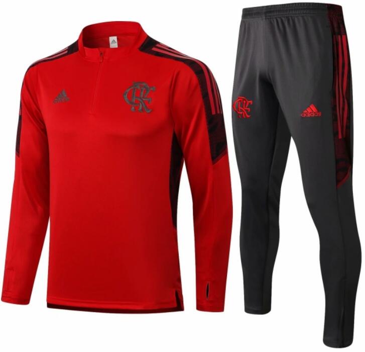 Internacional 2021/22 Red Training Suit (Sweatshirt+Trouser)
