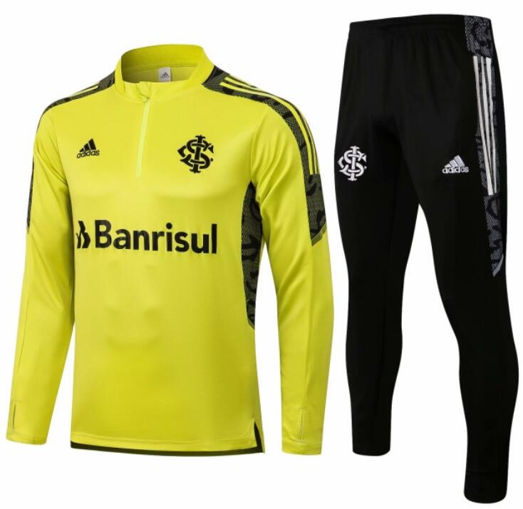 Internacional 2021/22 Yellow Training Suit (Sweatshirt+Trouser)