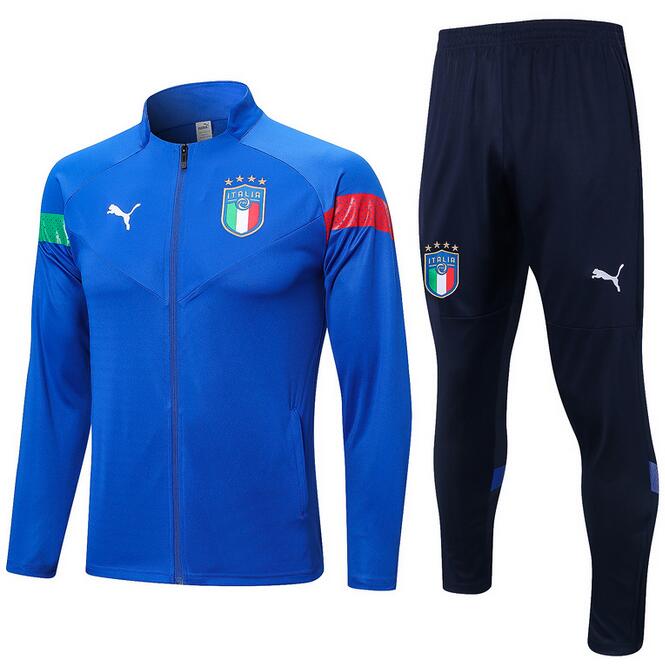 Italy 2022/23 Blue Training Suits (Jacket+Trouser)
