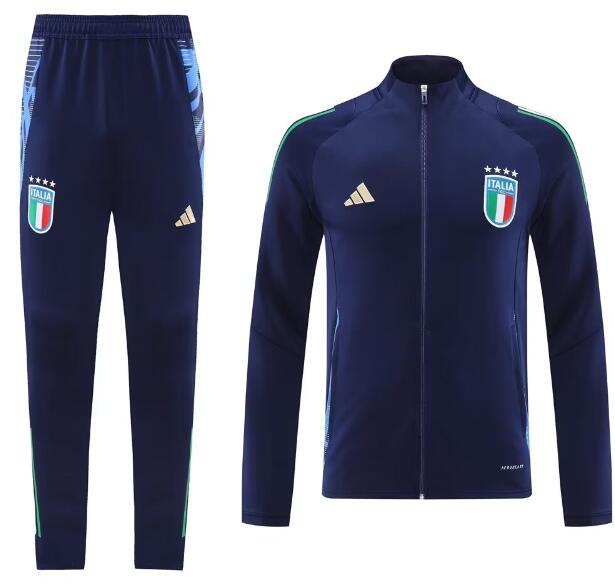 Italy 2024 Euro Cup Royal Blue Training Suits (Jacket+Trouser)