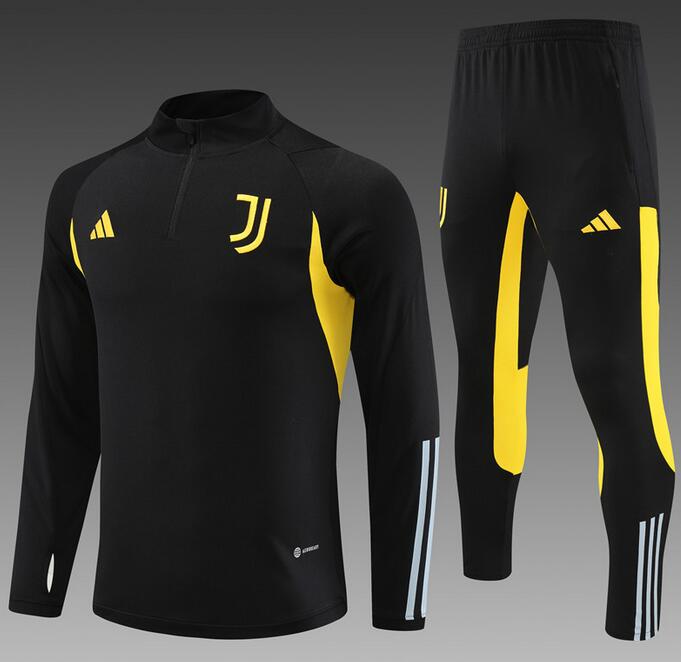 Juventus 2023/24 Black Training Suit (Sweatshirt+Trouser)