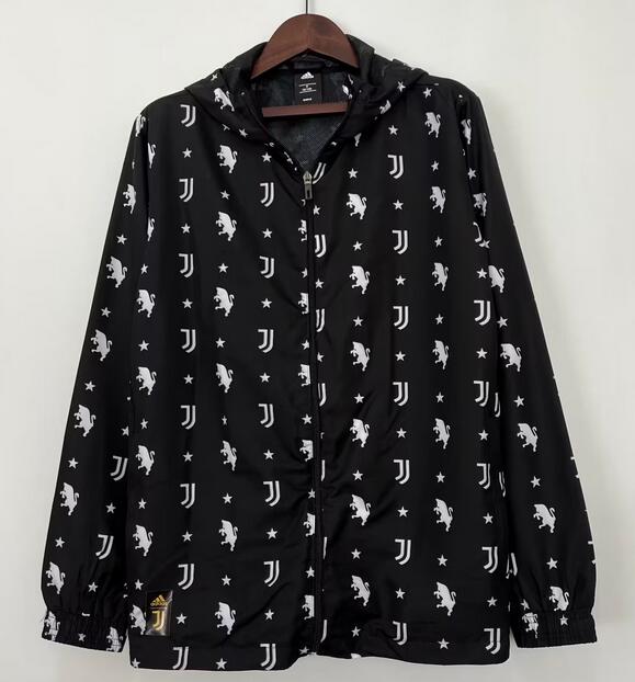 Juventus 2023/24 Black Windbreaker Jacket