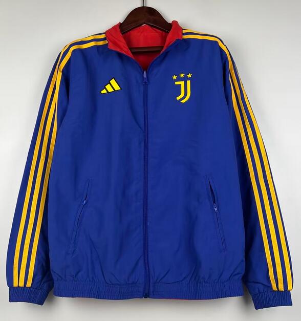 Juventus 2023/24 Blue Red Double-Face Windbreaker Jacket