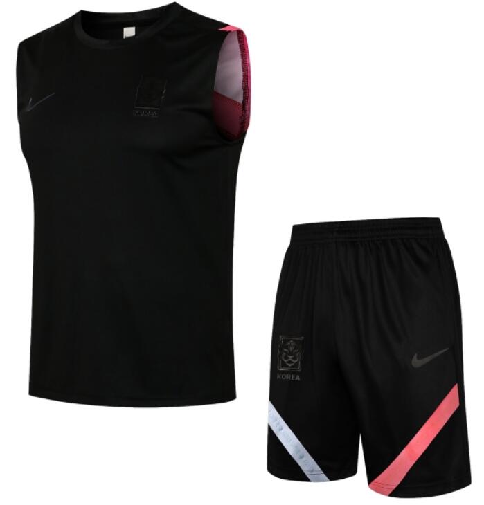 South Korea 2021/22 Black Vest Suit (Shirt+Shorts)
