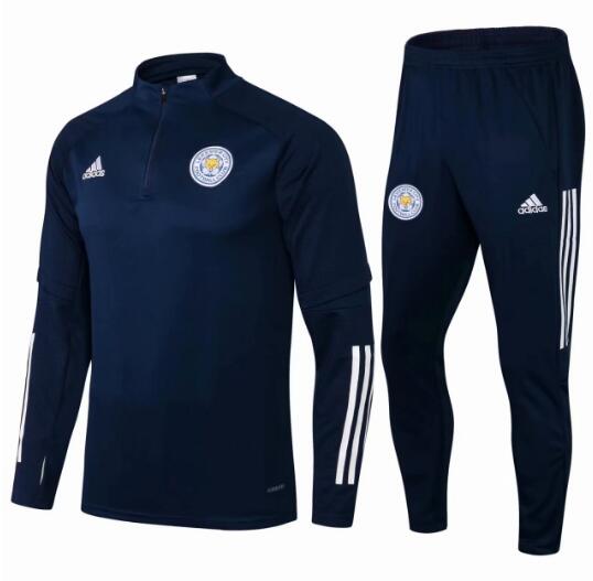 Leicester City 2021/22 Navy Training Suit (Sweatshirt+Trouser)