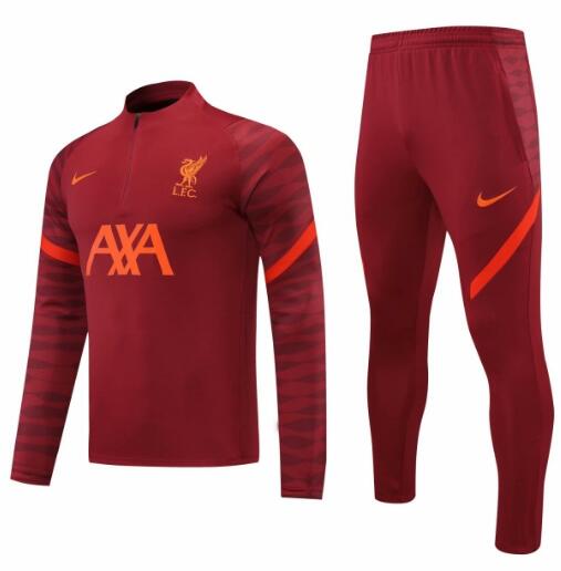 Liverpool 2021/22 Red Training Suit (Sweatshirt+Trousers)