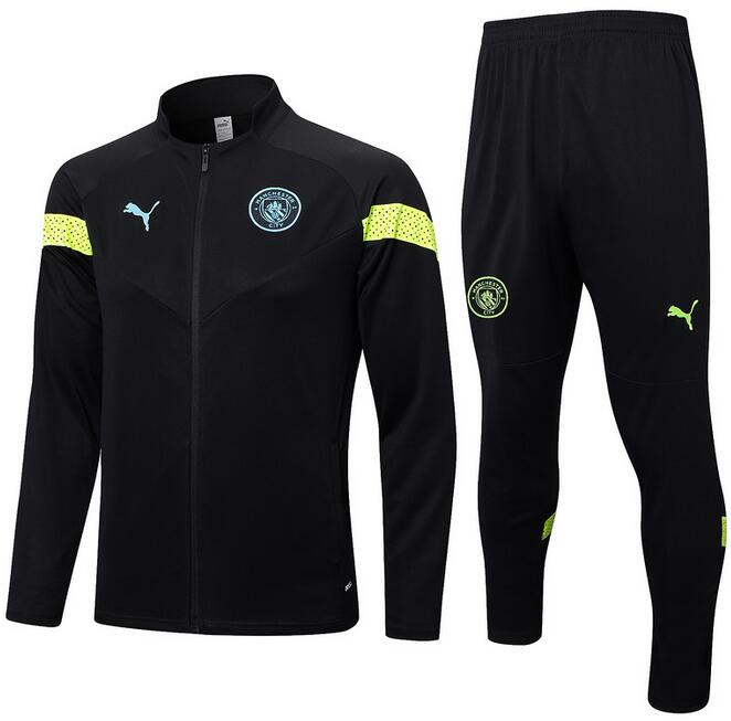 Manchester City 2022/23 Black Training Suit (Jacket+Trouser)